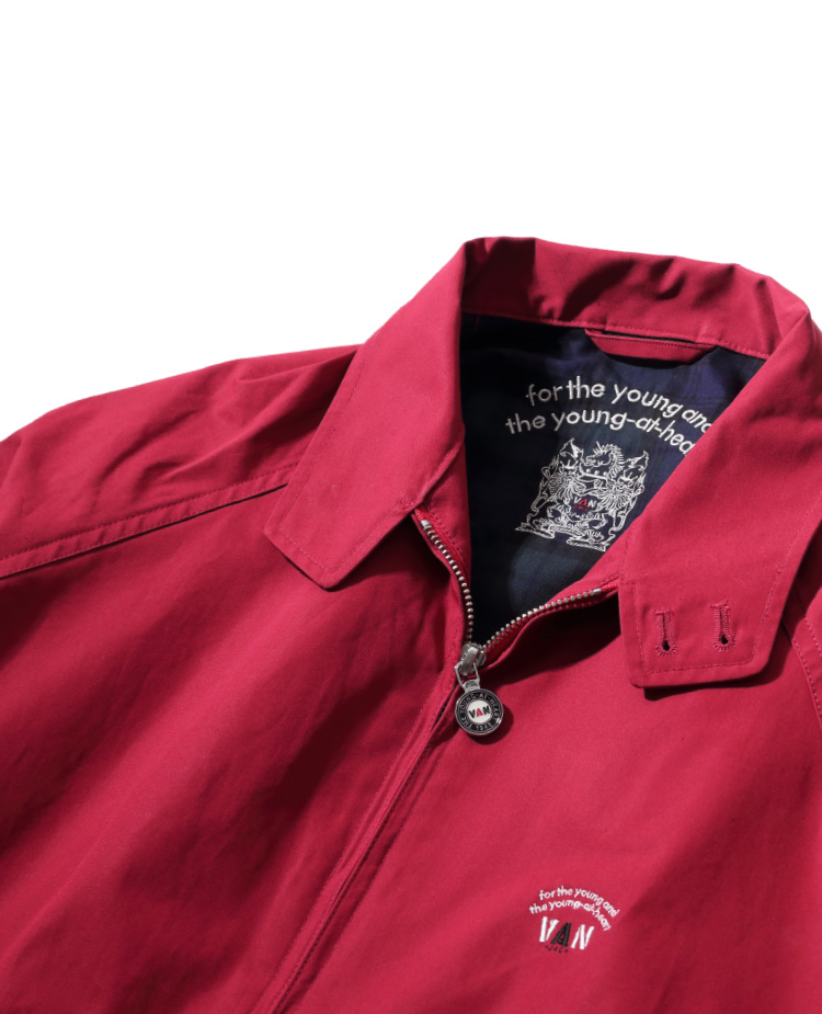 美品 90s VAN SPORT ヴァン スウィングトップ 赤 ジップブルゾンM Yahoo!オークション - 「van スイングトップ 赤」ジャンパー、ブルゾン