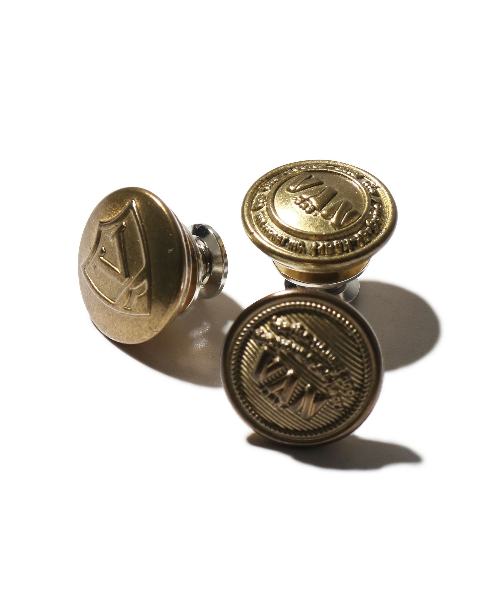【逸品】REATS TAILOR ZAZOUS ウール金ボタン　ピンバッジ メタルボタンピンバッジ ｜ VAN STORE