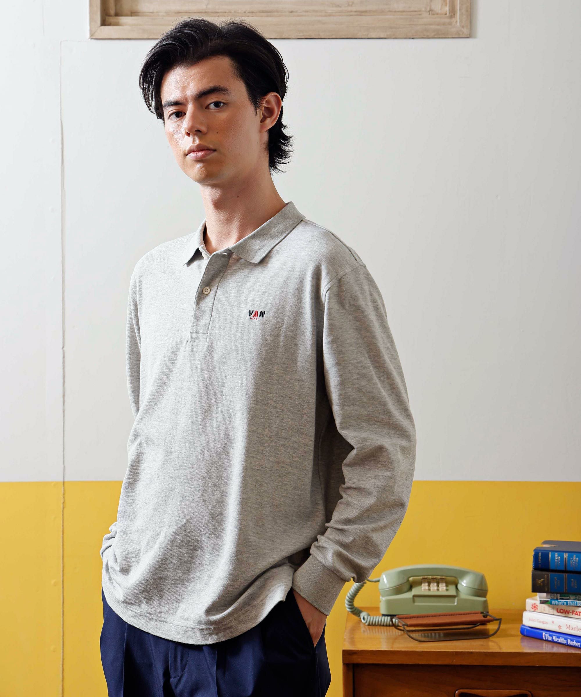 JUN MIKAMI 鹿の子 ポロシャツ 長袖 ブラウン 美品JUN MIKAMI 鹿の子長袖POLO衫駝色‐ Mercari 日本最大二手網購平台