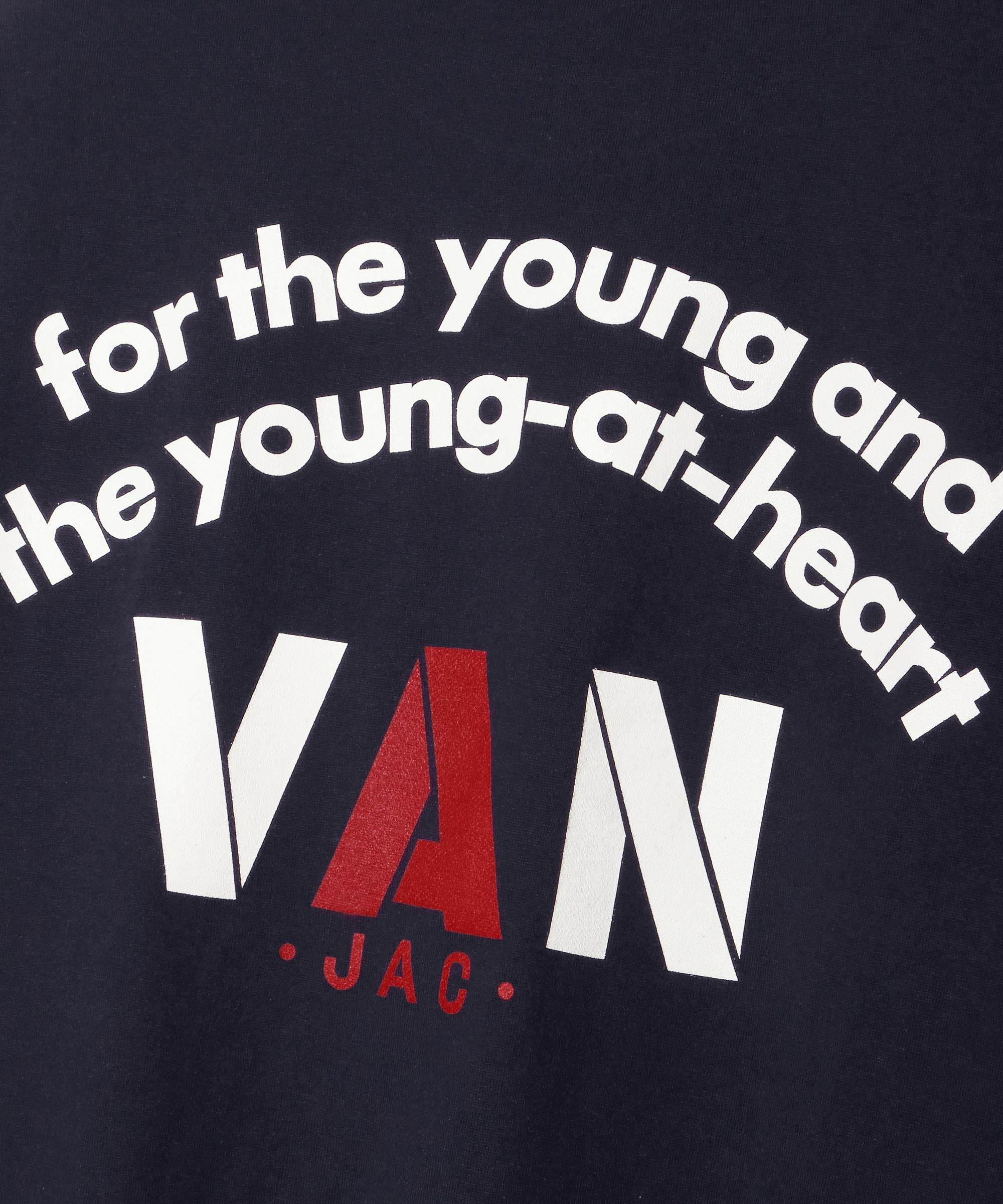 VAN JAC ヴァンヂャケット バックアーチロゴプリントTシャツ M ホワイト バックロゴTシャツ ｜ VAN STORE