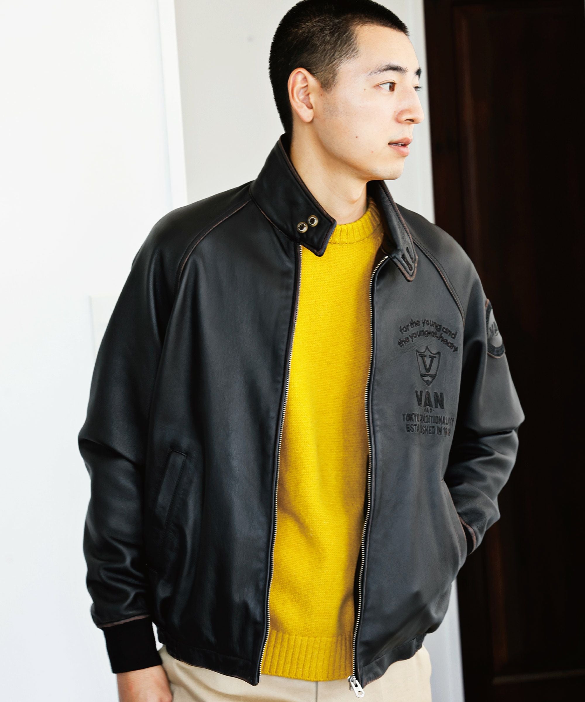 オールレザースウィングトップ＜ヴィンテージ加工＞＜一部店舗限定