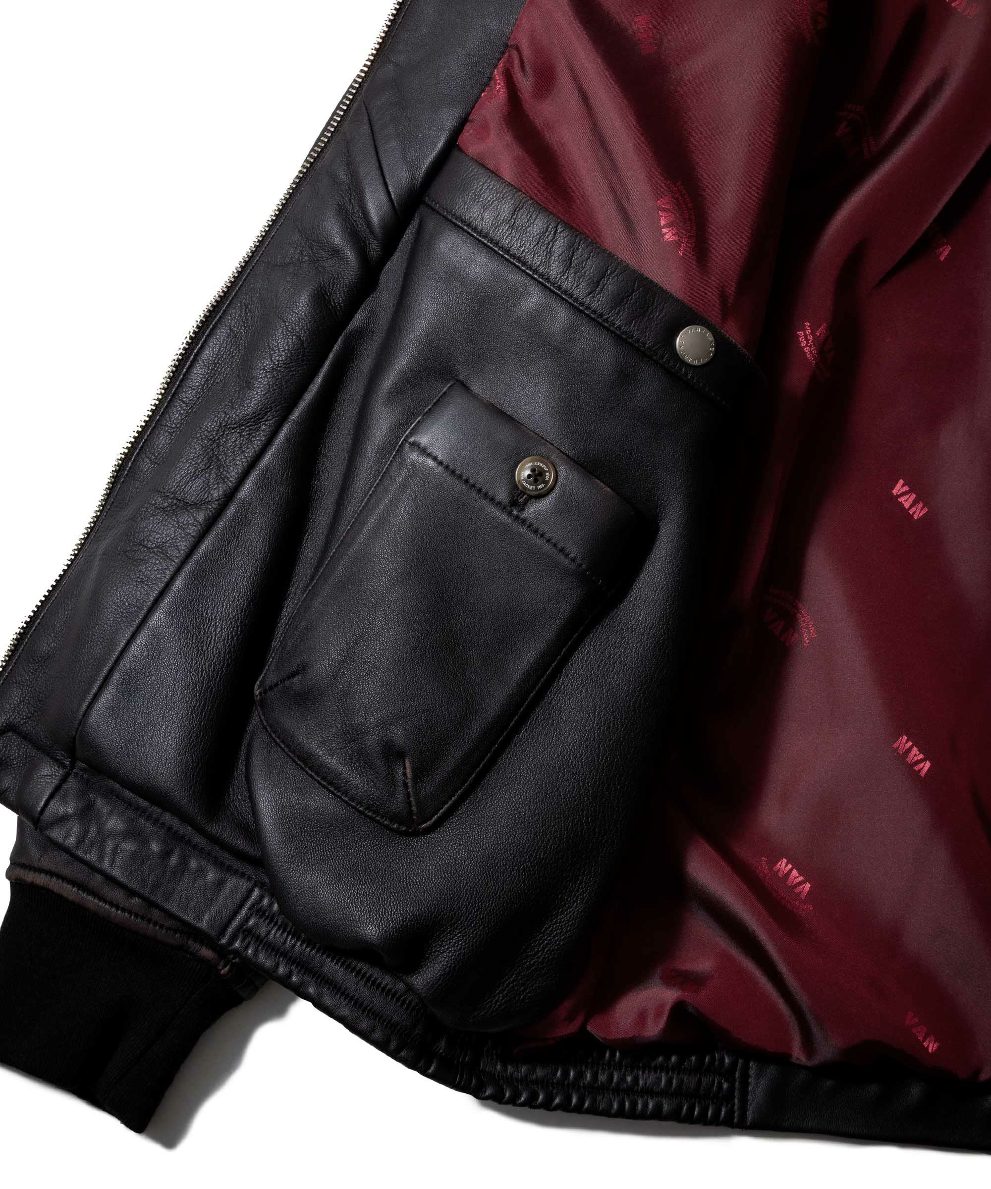 オールレザースウィングトップ＜ヴィンテージ加工＞＜一部店舗限定