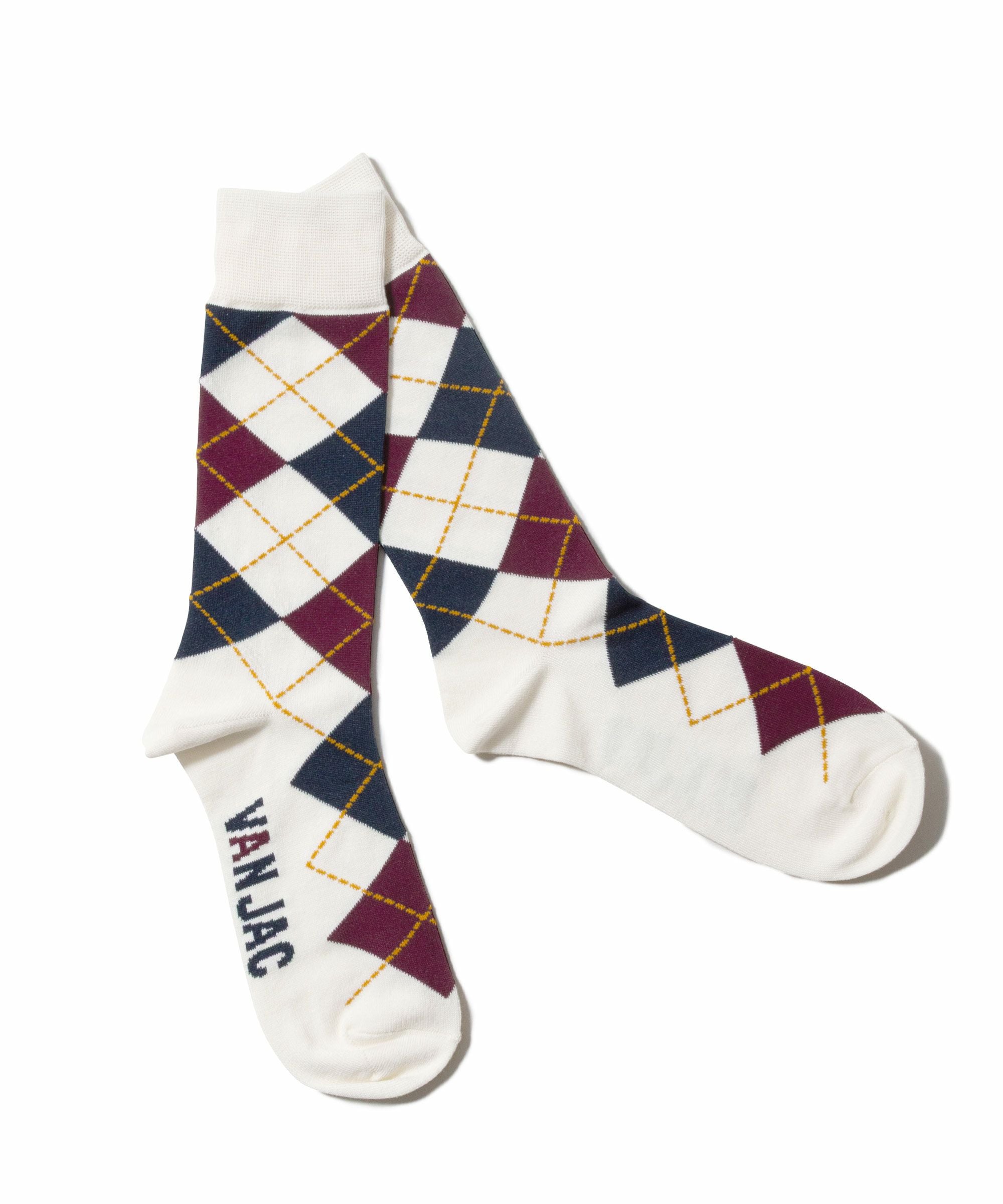 VANは青春だった!!　 VAN ケース アイボリー　靴下3点 VANS】 ヴァンズ CREW 3PACK SOCKS ソックス 123R1210501 ABC-MART限定
