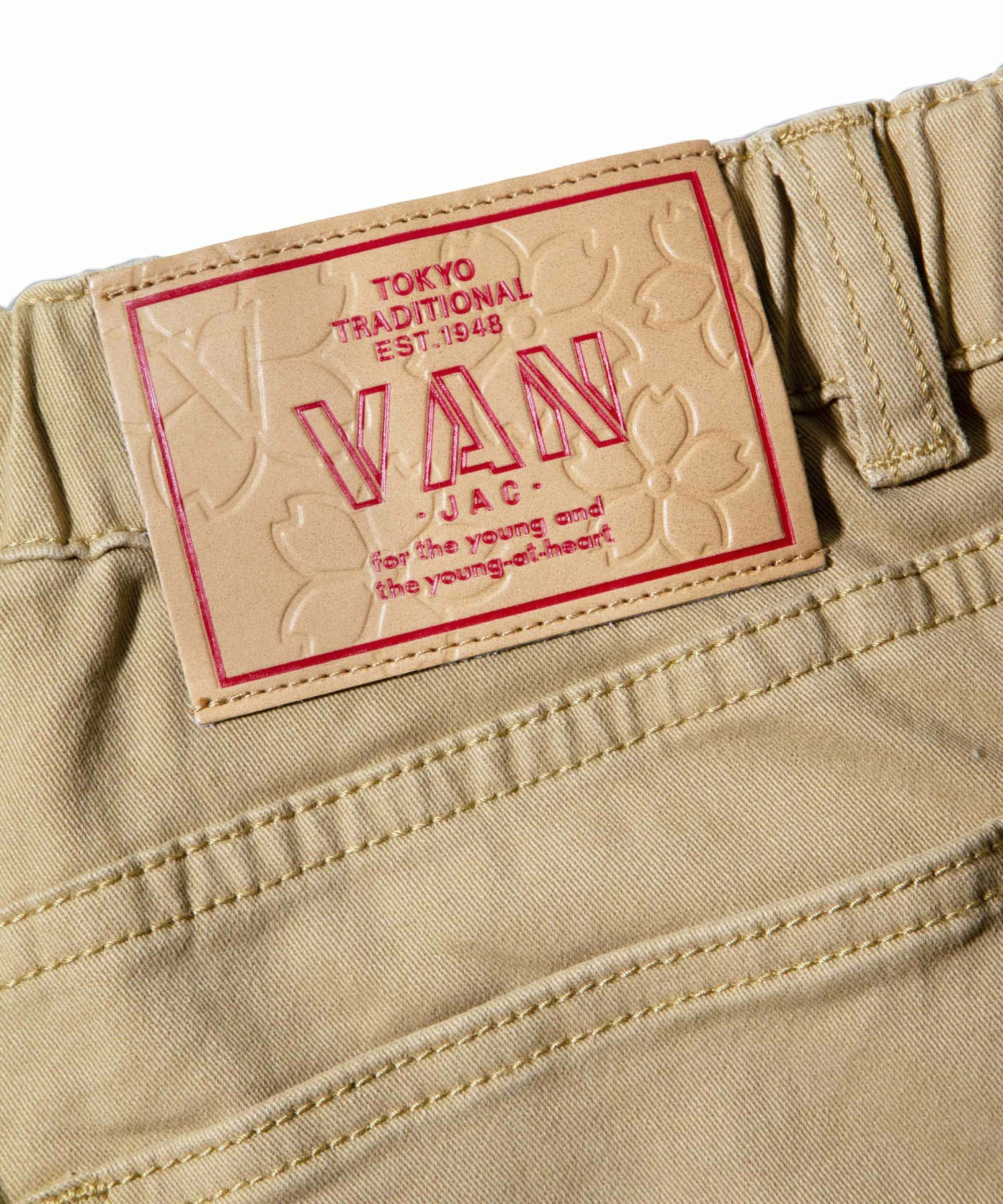 カラーチノパンツ＜ストレッチ＞＜VANロゴ刺繍＞＜一部店舗限定