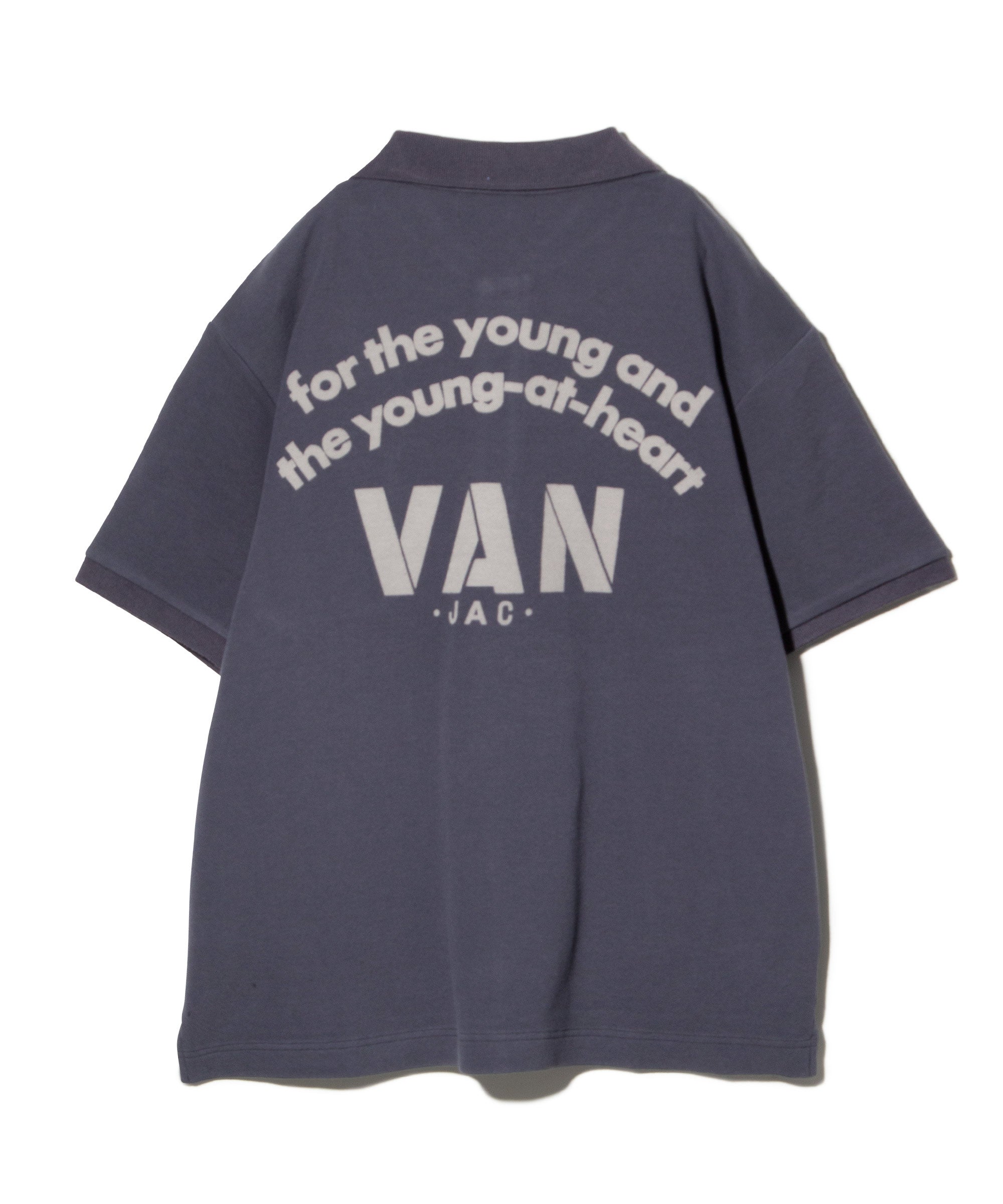 バックロゴポロシャツ＜抜染プリント＞＜ダブルフェイス＞ ｜ VAN STORE