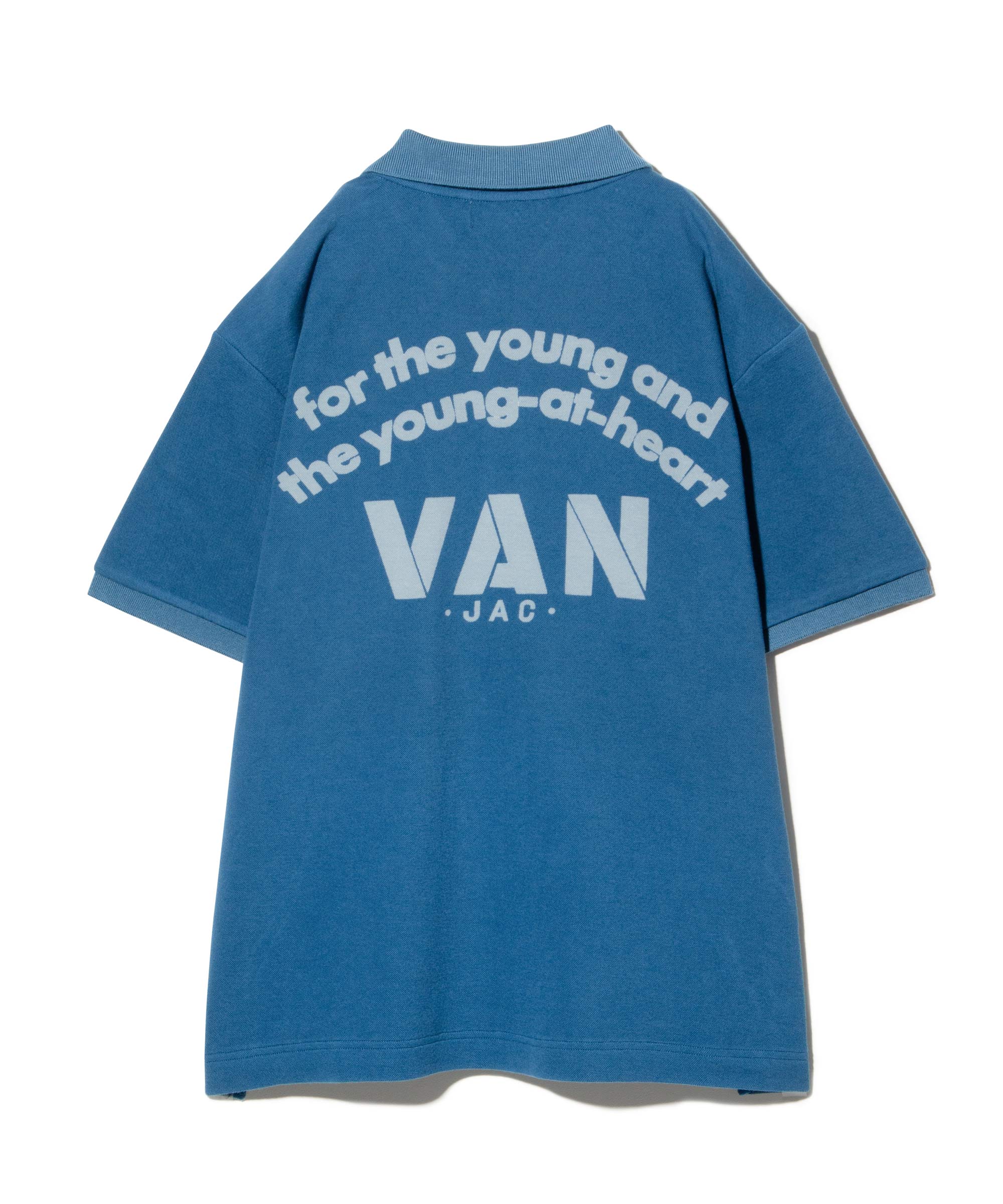 バックロゴポロシャツ＜抜染プリント＞＜ダブルフェイス＞ ｜ VAN STORE