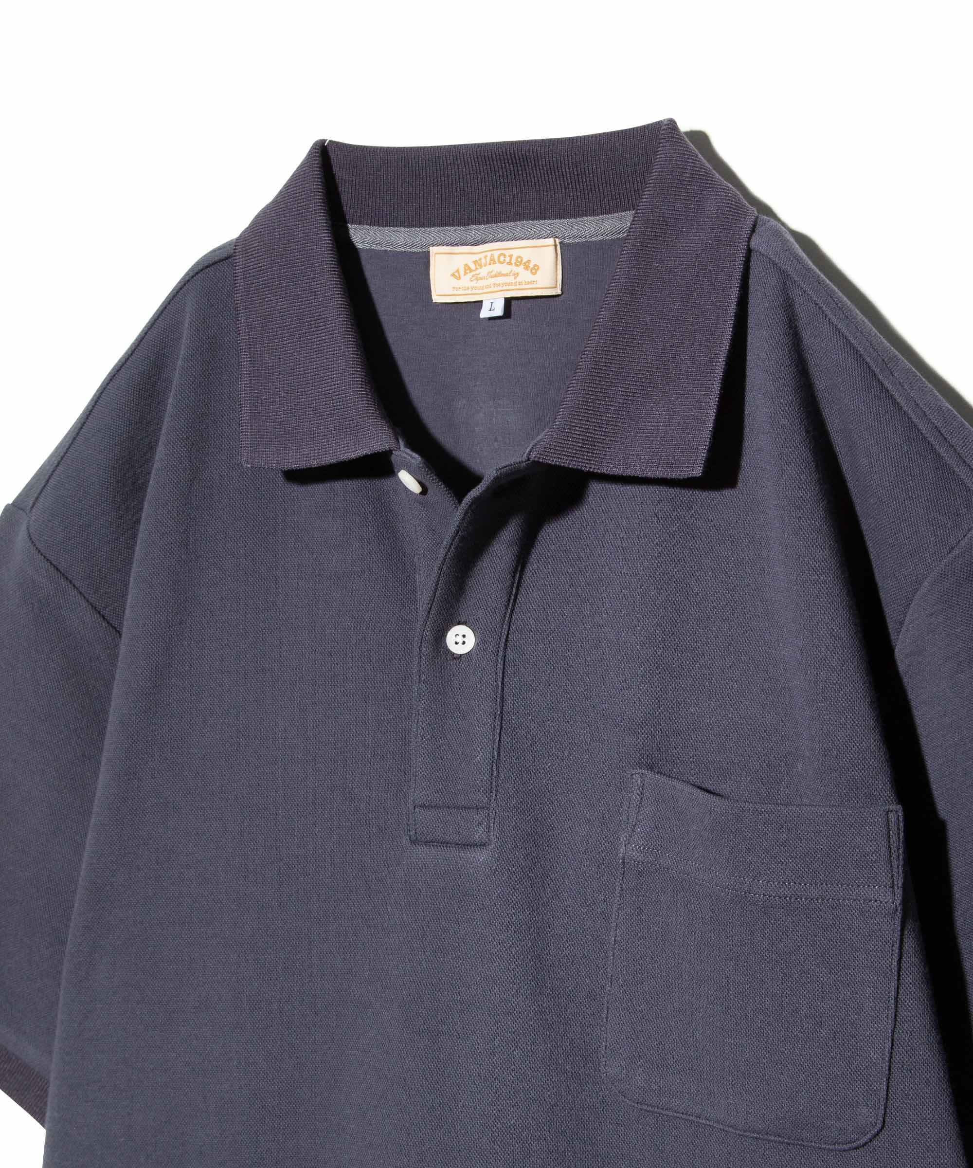 バックロゴポロシャツ＜抜染プリント＞＜ダブルフェイス＞ ｜ VAN STORE