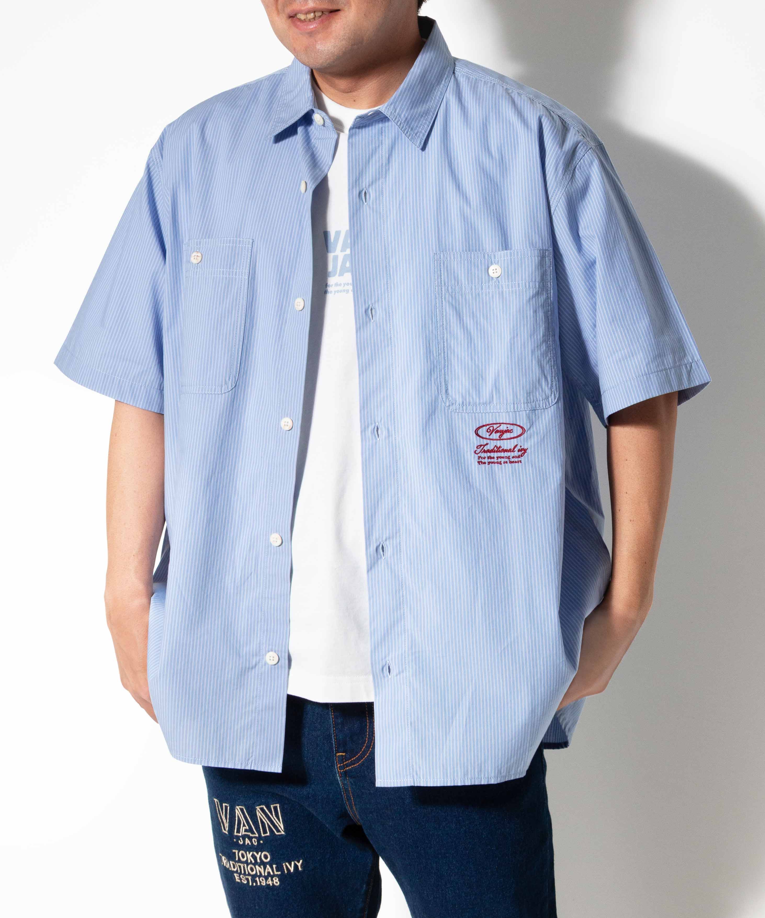 ダブルポケットワークシャツ＜ストライプ＞ ｜ VAN STORE