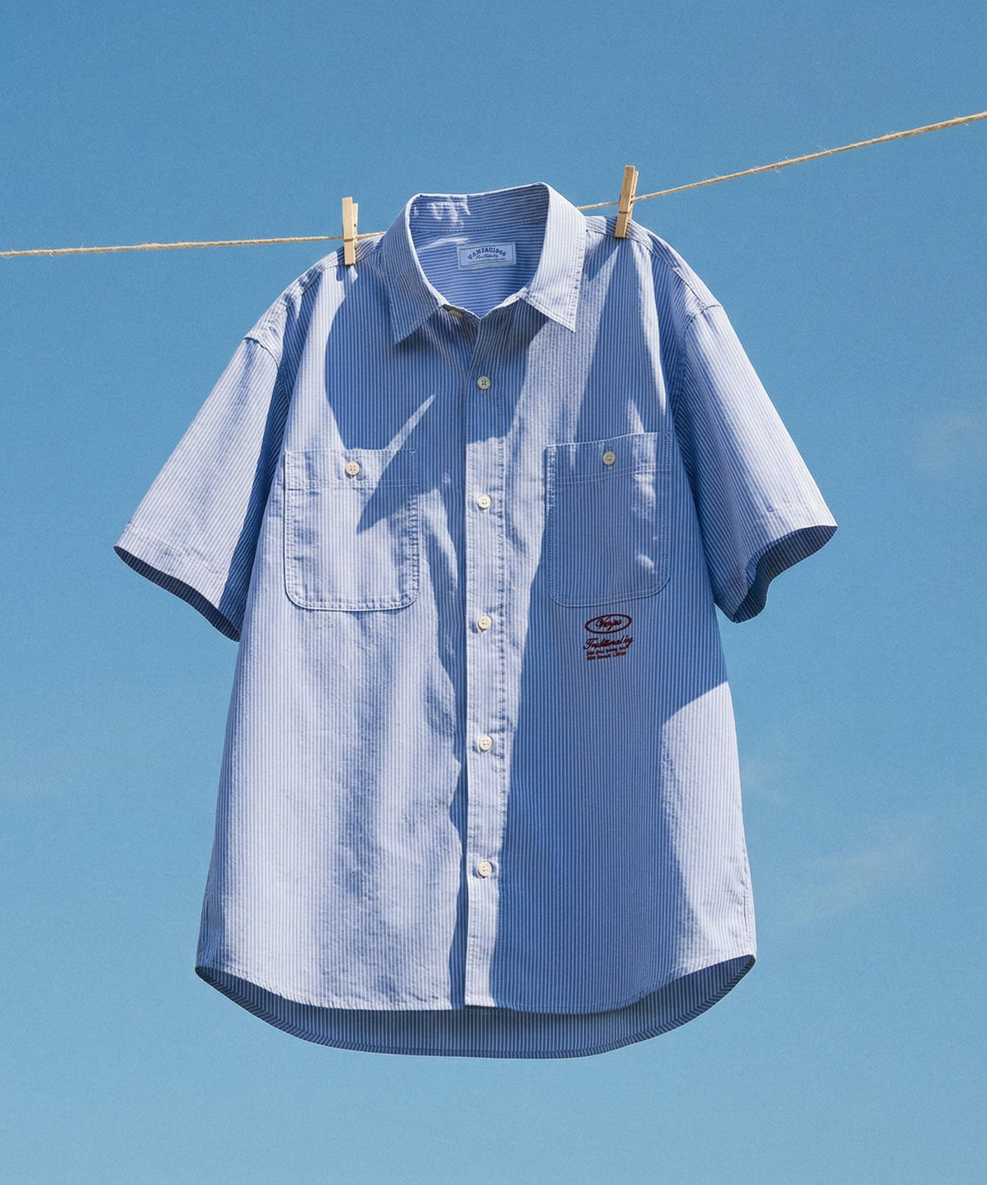 ダブルポケットワークシャツ＜ストライプ＞ ｜ VAN STORE