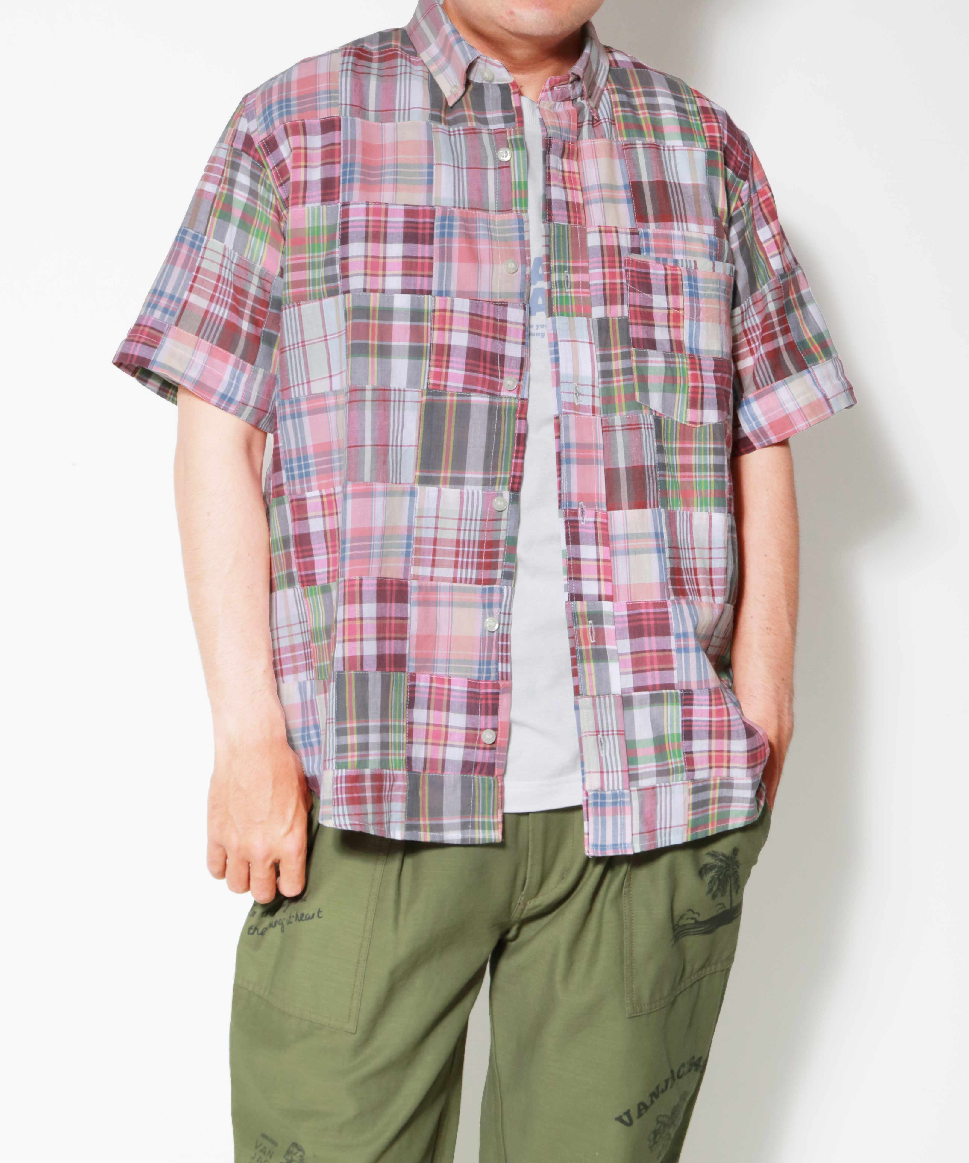 ショートBDシャツ＜パッチワークマドラス＞ ｜ VAN STORE