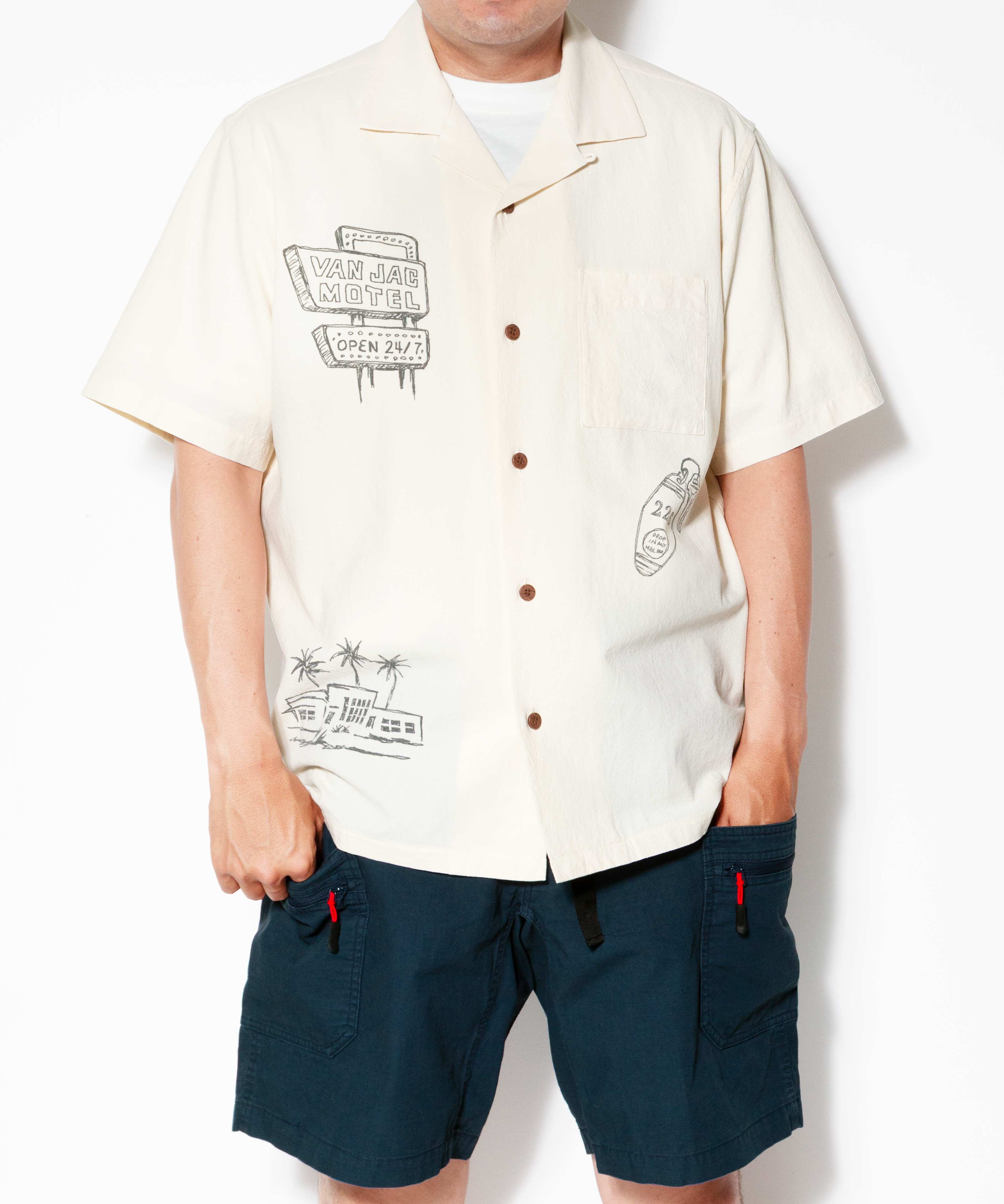 オープンカラーシャツ＜リゾートプリント＞ ｜ VAN STORE