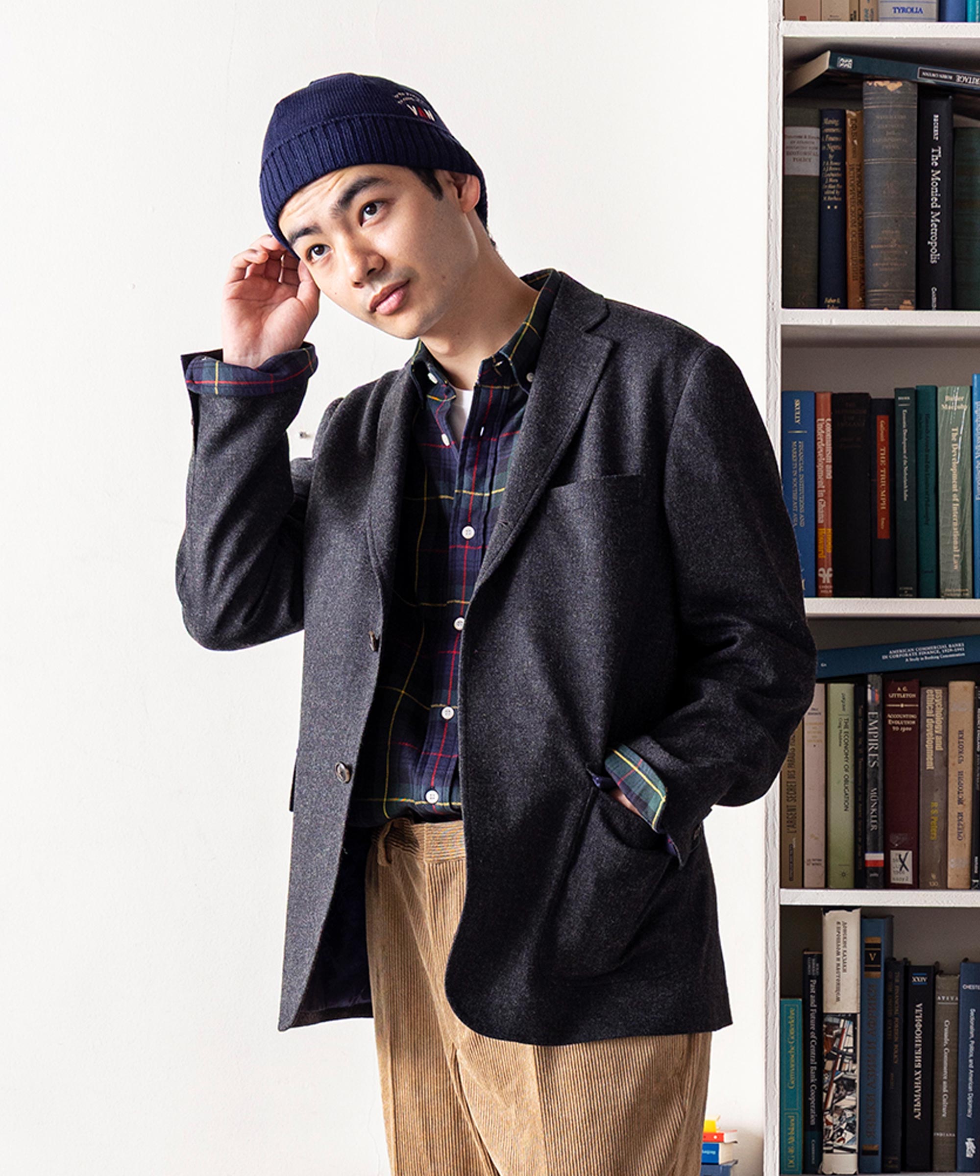 ストレッチジャケット＜RE:NEWOOL+カシミヤブレンド＞＜セットアップ