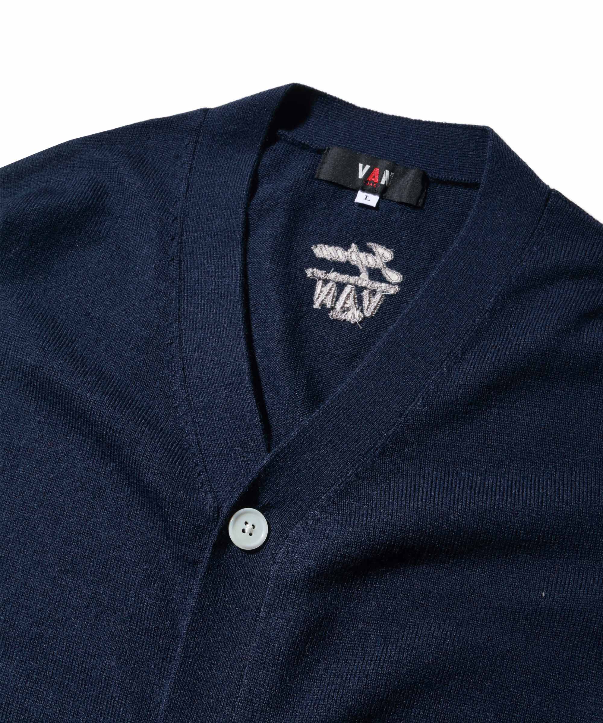 Van Jacket ネイビー　カーディガン カーディガン＜ハイゲージ＞ ｜ VAN STORE